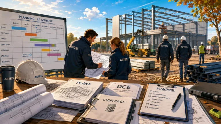 Anticipation des chantiers de construction métallique pour l'automne